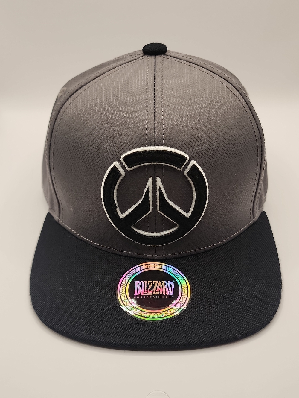 Gray and Black Logo Snapback Hat